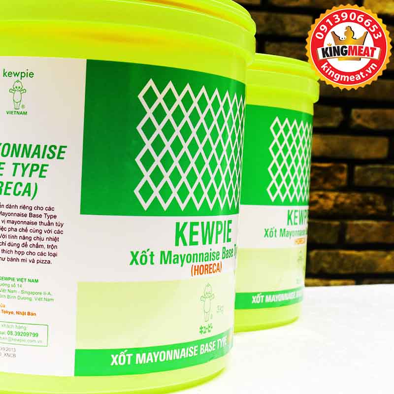 XỐT MAYONNAISE BASE TYPE (HORECA) KEWPIE (XÔ 3 KG) Nguyên Hà chuyên cung cấp xúc xích, pate