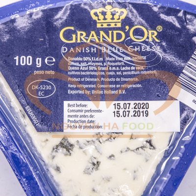 Phô mai mốc xanh Grand'Or 100gr - Danish Blue Cheese