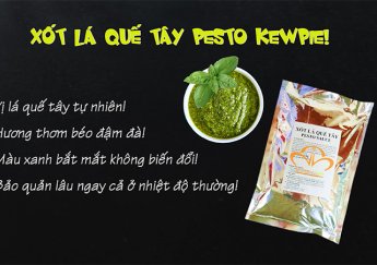 Mới: Xốt Pesto Lá Quế Tây Kewpie | Sắc xanh lâu phai, hương vị khó cưỡng! 