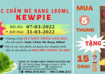 Khuyến Mãi Nước Chấm Mè Rang Kewpie Chai 180ml Nhân Ngày Quốc Tế Phụ Nữ 8 Tháng 3