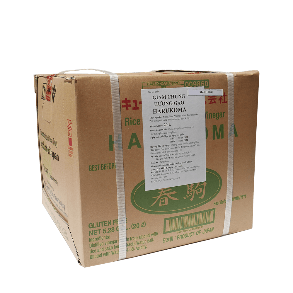 Giấm Chưng Hương Gạo Harukoma Kewpie Gói 20 Lít