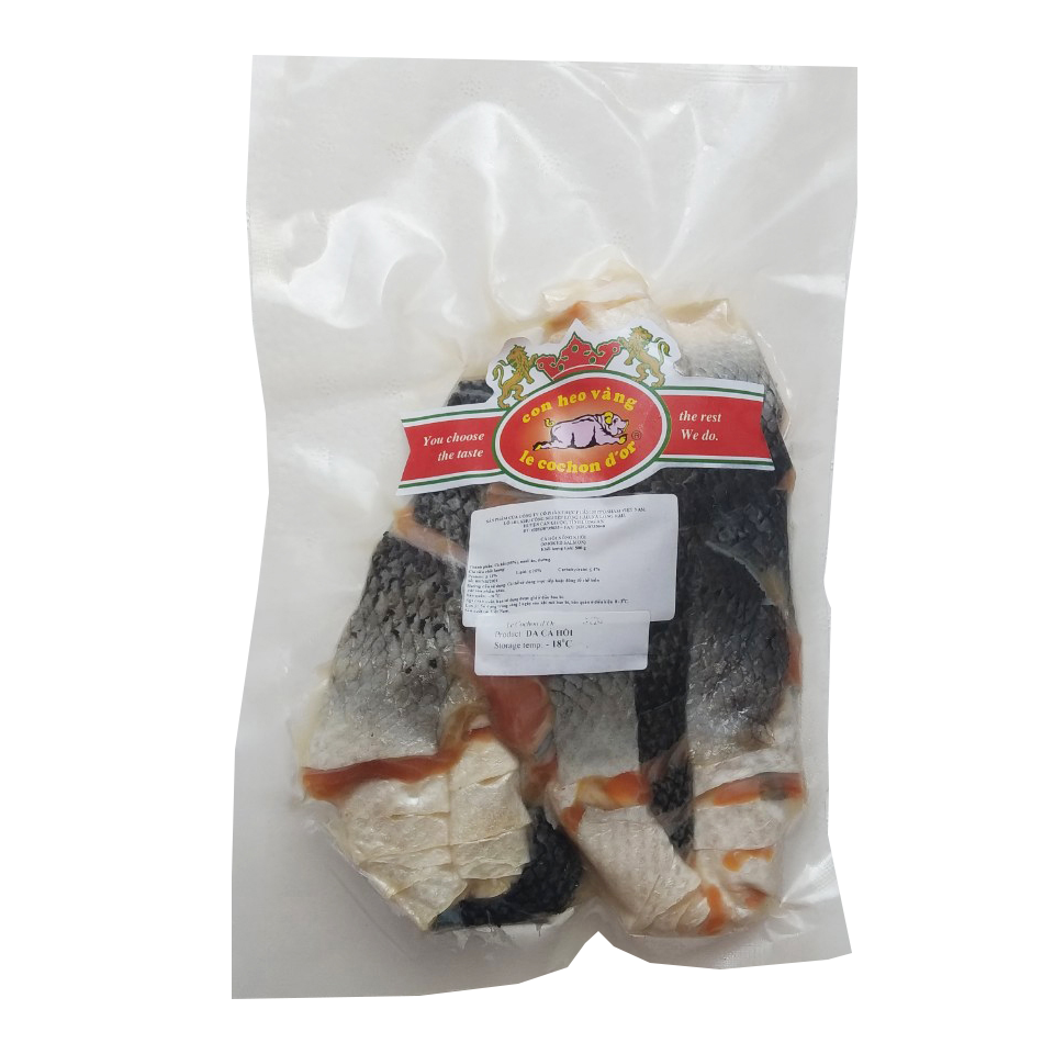 Da Cá Hồi Xông Khói - Smoked Salmon Fish Skin
