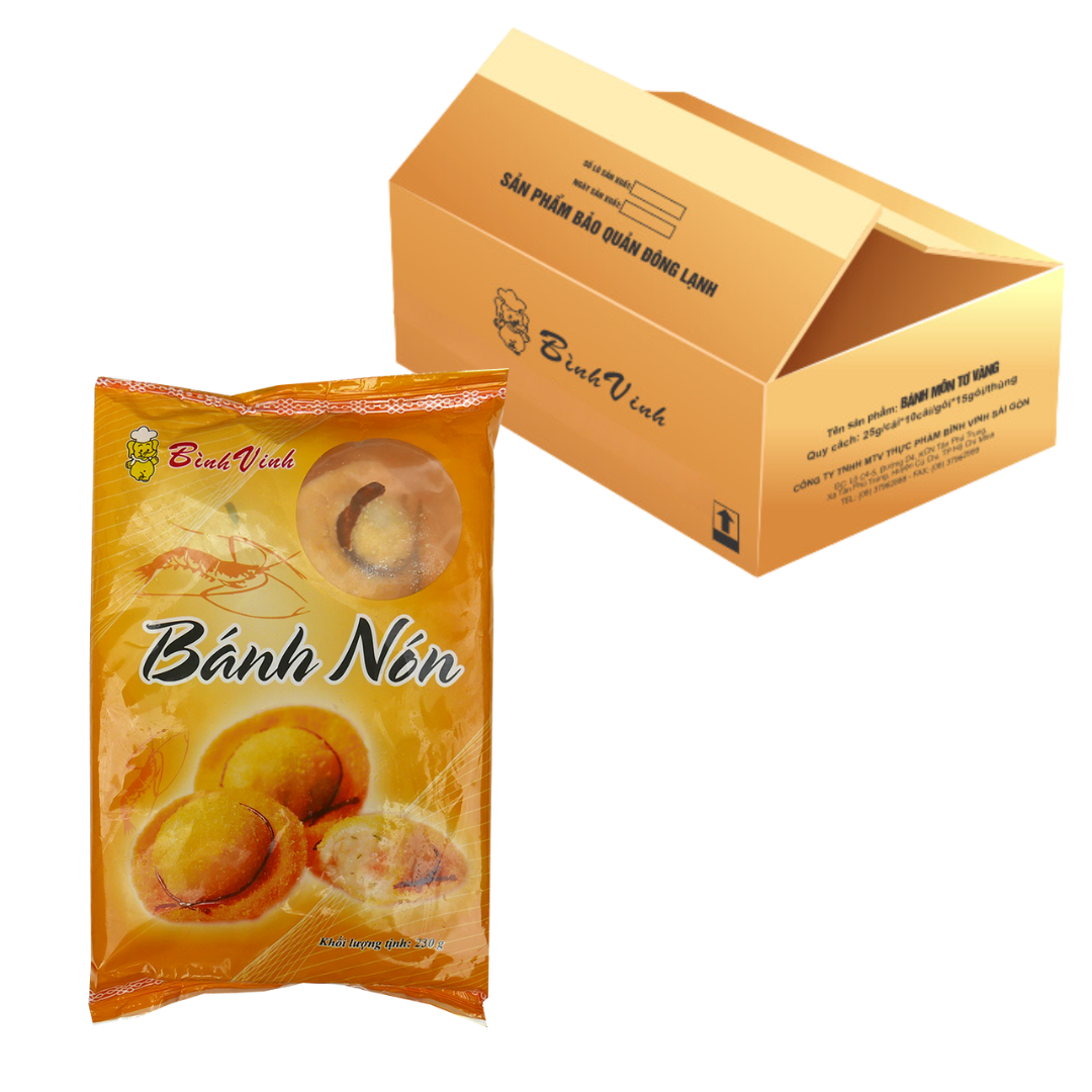 Bánh Nón Bình Vinh (23gr/Cái,10Cái/Gói,15Gói/Thùng)