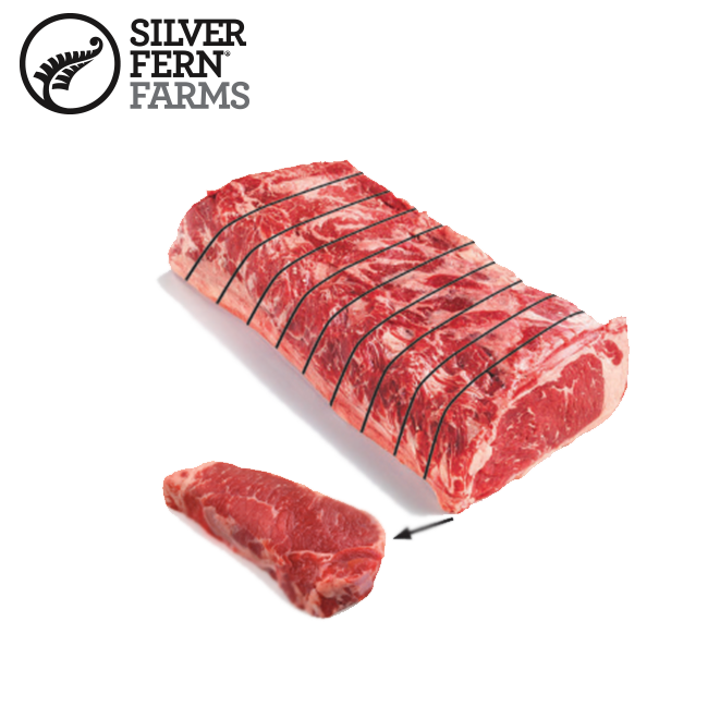 Đuôi Thăn Ngoại Bò New zealand Cao Cấp Cắt Lát - Striploin Beef Prime Steer Sliced