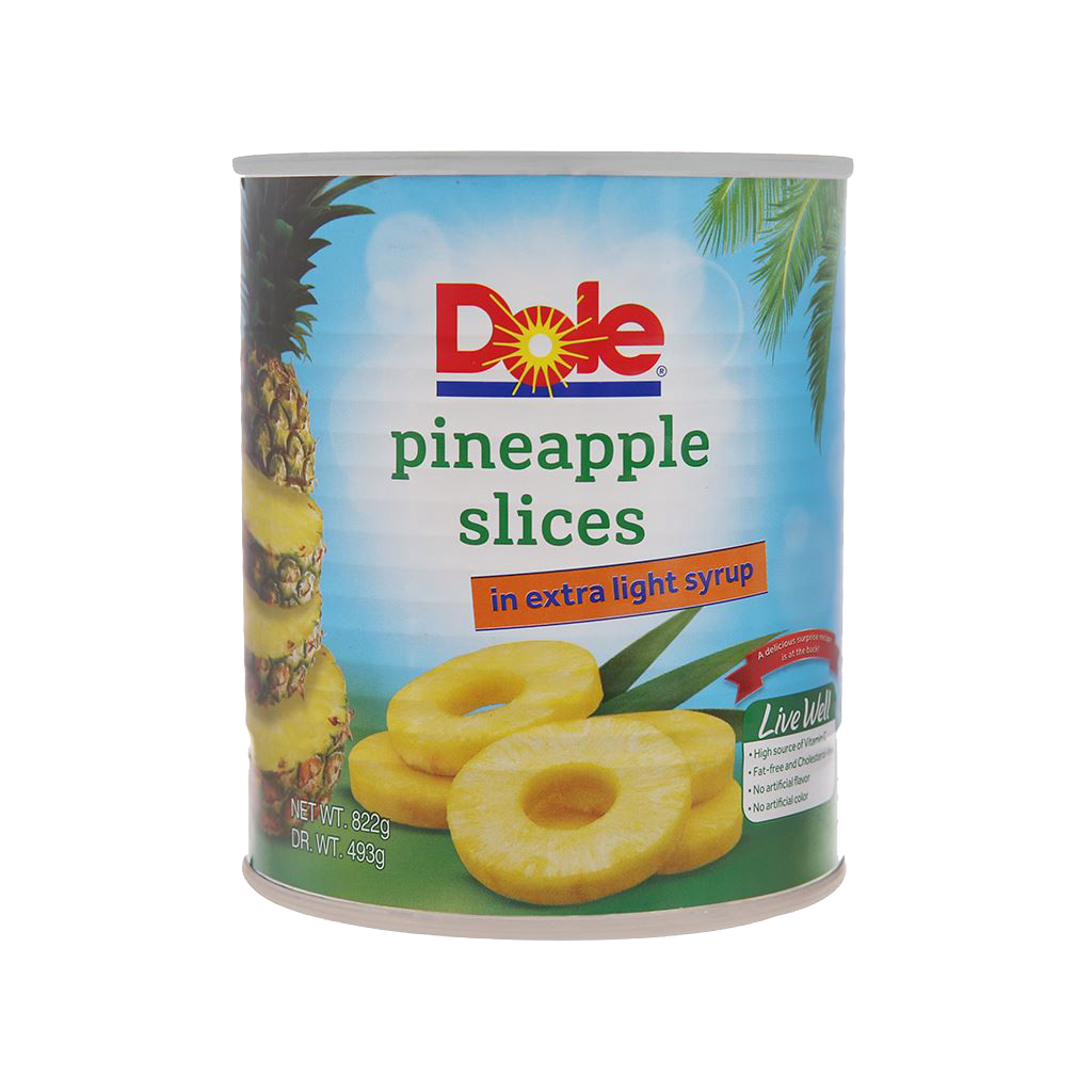 Dứa Tươi Nguyên Lát - Pineapple Slices Extra Light Syrup