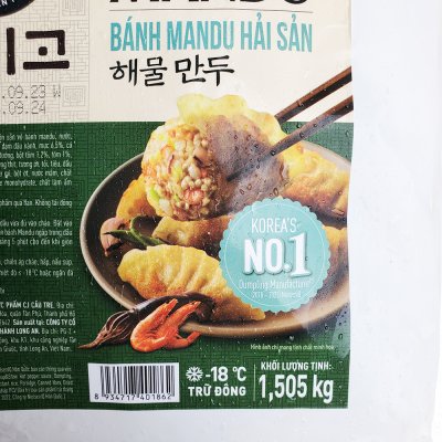 Bánh Xếp Hàn Quốc Mandu Nhân Hải Sản 