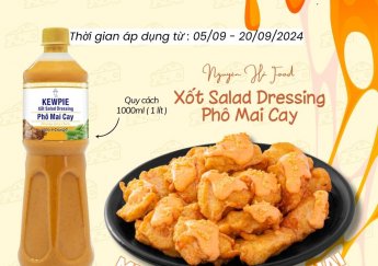 Khuyến Mãi  Xốt Phô Mai Cay Kewpie Tháng 9