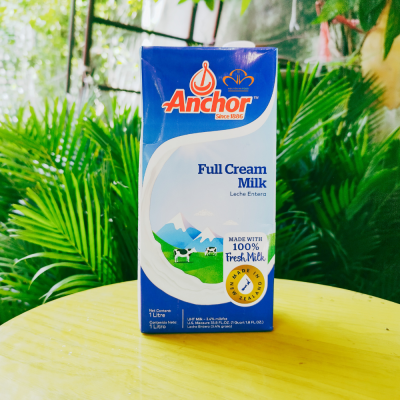 SỮA TƯƠI TIỆT TRÙNG NGUYÊN KEM ANCHOR - ANCHOR  UHT FULL CREAM FRESH MILK LECHE ENTERA - HỘP 1 L