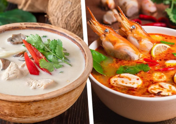 Sự khác biệt chính xác giữa hai món ăn Thái cổ điển súp tom yum và súp tom kha là gì?