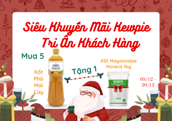 Chương Trình Khuyến Mãi Cuối Năm Với Xốt Phô Mai Cay Kewpie