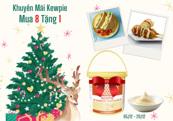 Siêu Ưu Đãi Mùa Giáng Sinh Xốt Mayonnaise Dành Cho Đầu Bếp Kewpie