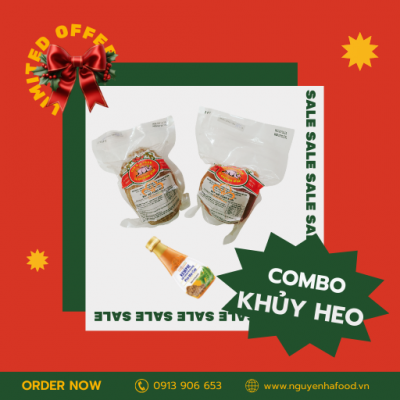 Combo Khủy Heo 2 Vị Kèm Xốt Đặc Biệt​