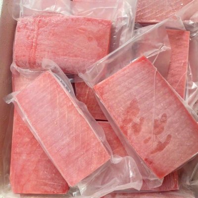 Cá Ngừ Tuna Saku Đông Lạnh - Frozen Tuna Fillet (~500-800gr/Miếng ~10kg/Thùng)