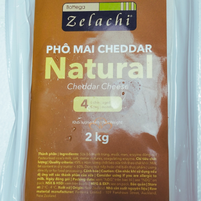 Phô Mai Cheddar Trắng - Natural Cheddar Cheese