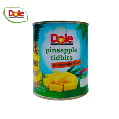 Dứa Tươi Cắt Hạt Lựu - Pineapple Tidbits In Extra Light Syrub