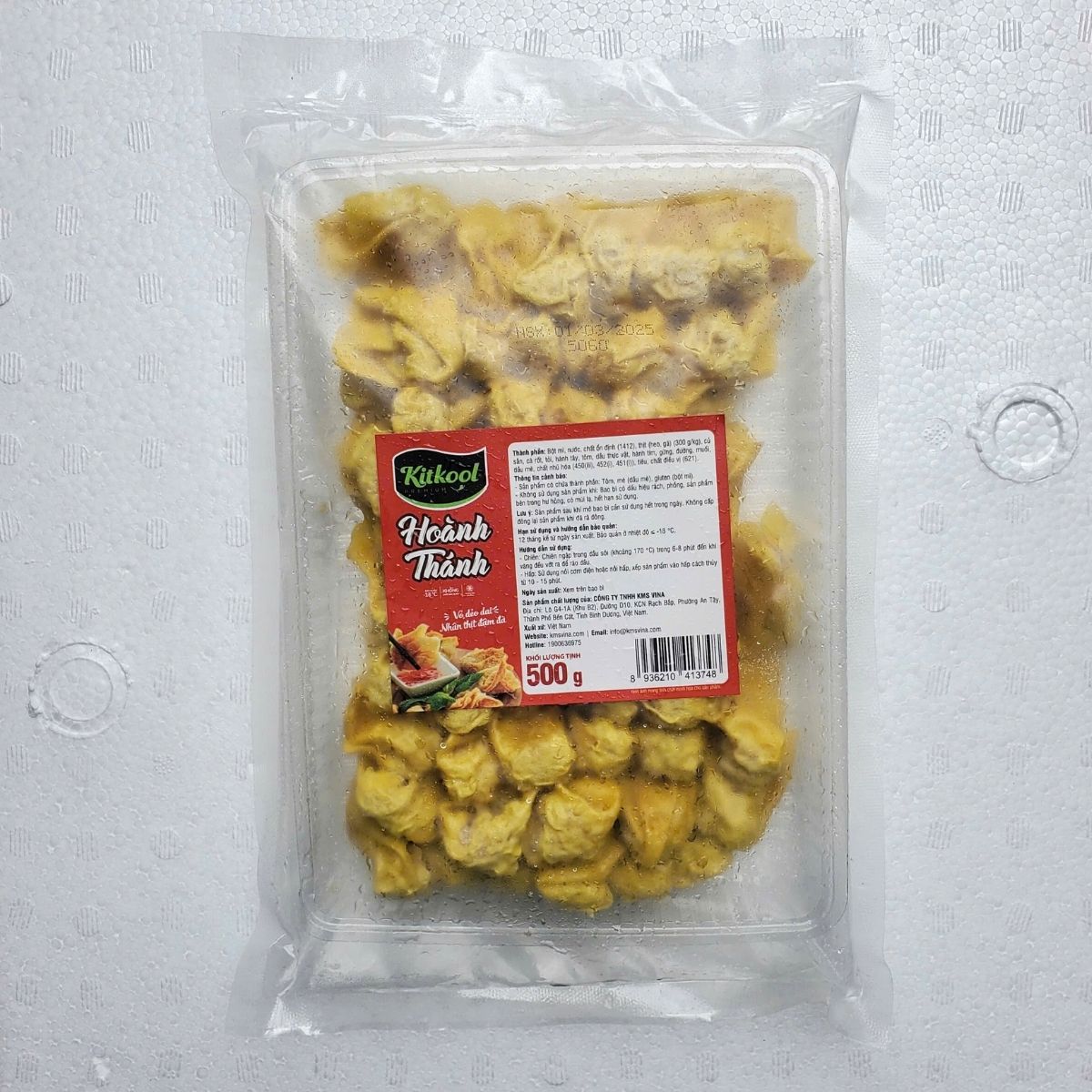 Hoành Thánh Kukool 500gram Nhân Thịt Tôm Đậm Đà