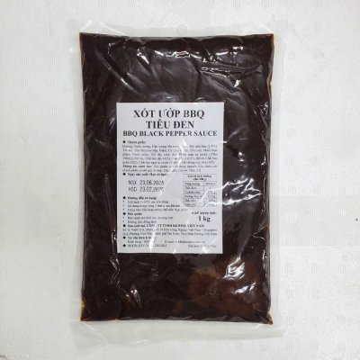 Xốt Ướp BBQ Tiêu Đen Kewpie Gói 1Kg - BBQ Black Pepper Sauce