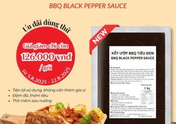 Chương Trình Khuyến Mãi Mùa Thu Xốt Ướp BBQ Vị Tiêu Đen Kewpie
