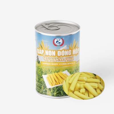 Bắp Non Nguyên Trái Đóng Hộp
