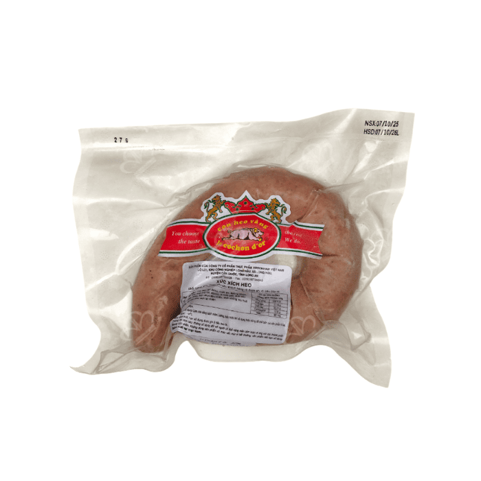 XÚC XÍCH BÀNH HEO ( PORK BEERFEST SAUSAGE) 300GRAM/GÓI
