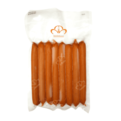 XÚC XÍCH HEO XÔNG KHÓI FRANKFURTER 63GR (GÓI 500GR -  8 CÂY/1 GÓI) - FRANKFURTER SAUSAGE