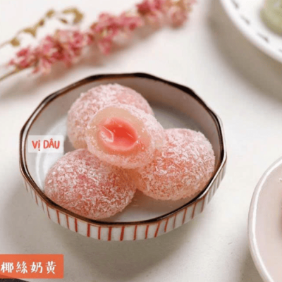 Bánh Sữa Dừa Bình Vinh Vị Dâu Tây