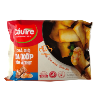 Chả Giò Da Xốp Nhân Thịt và Tôm Cầu Tre