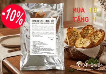 Khuyến Mãi Mua 10 Tặng 1 Xốt Hương Vị Bơ Tỏi Kewpie