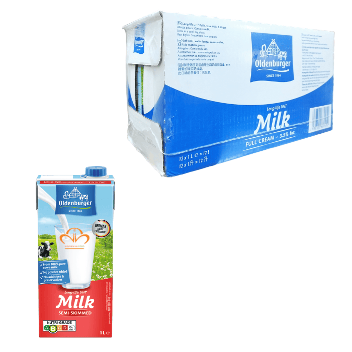 Sữa Tươi Tiệt Trùng Ít Béo Oldenburger (1L/Hộp,12Hộp/Thùng)