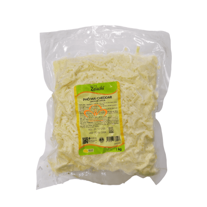 Phô Mai Cheddar Zelachi Bào Sợi