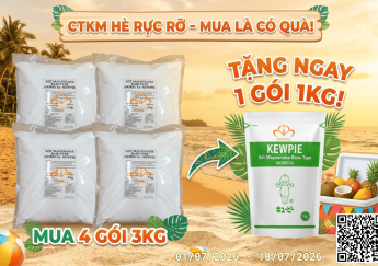 Hè Sôi Động Mua 4 Tặng 1 Cùng Xốt Mayonnaise Base Type Horeca Kewpie