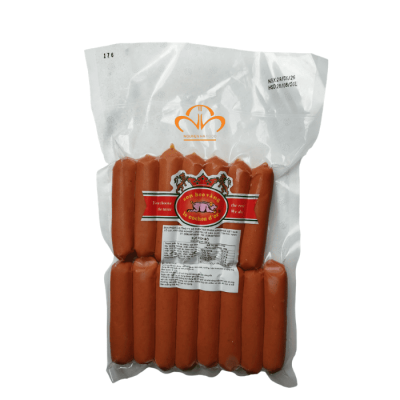 XÚC XÍCH HOTDOG BÒ 40GR (GÓI 500GR - TỪ 12->13 CÂY/ GÓI) -  FRANKFUTER BEEF SAUSAGE 