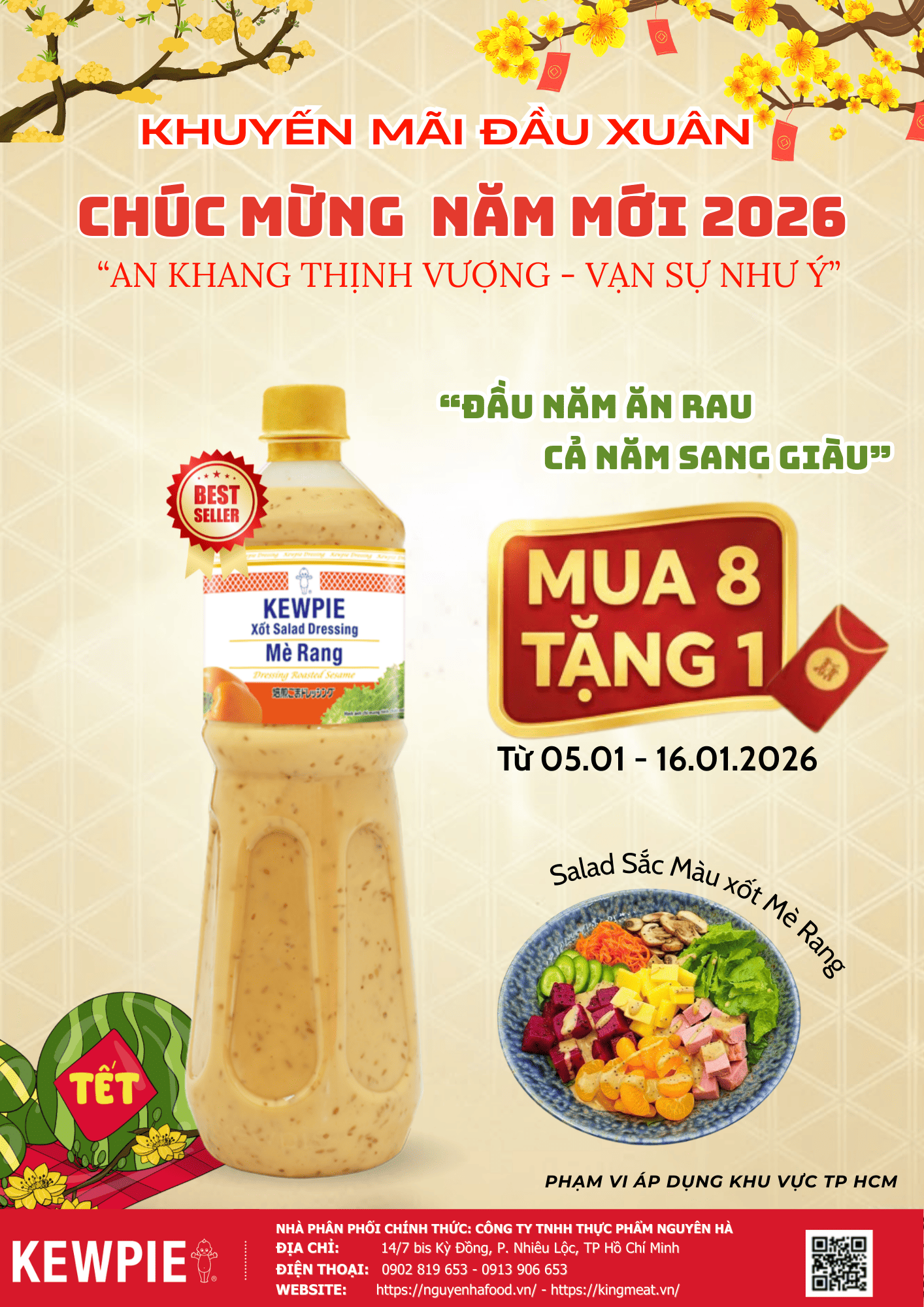 Ưu Đãi Thịnh Vượng Mua 8 Tặng 1 Nước Xốt Mè Rang Kewpie Chai 1L ...