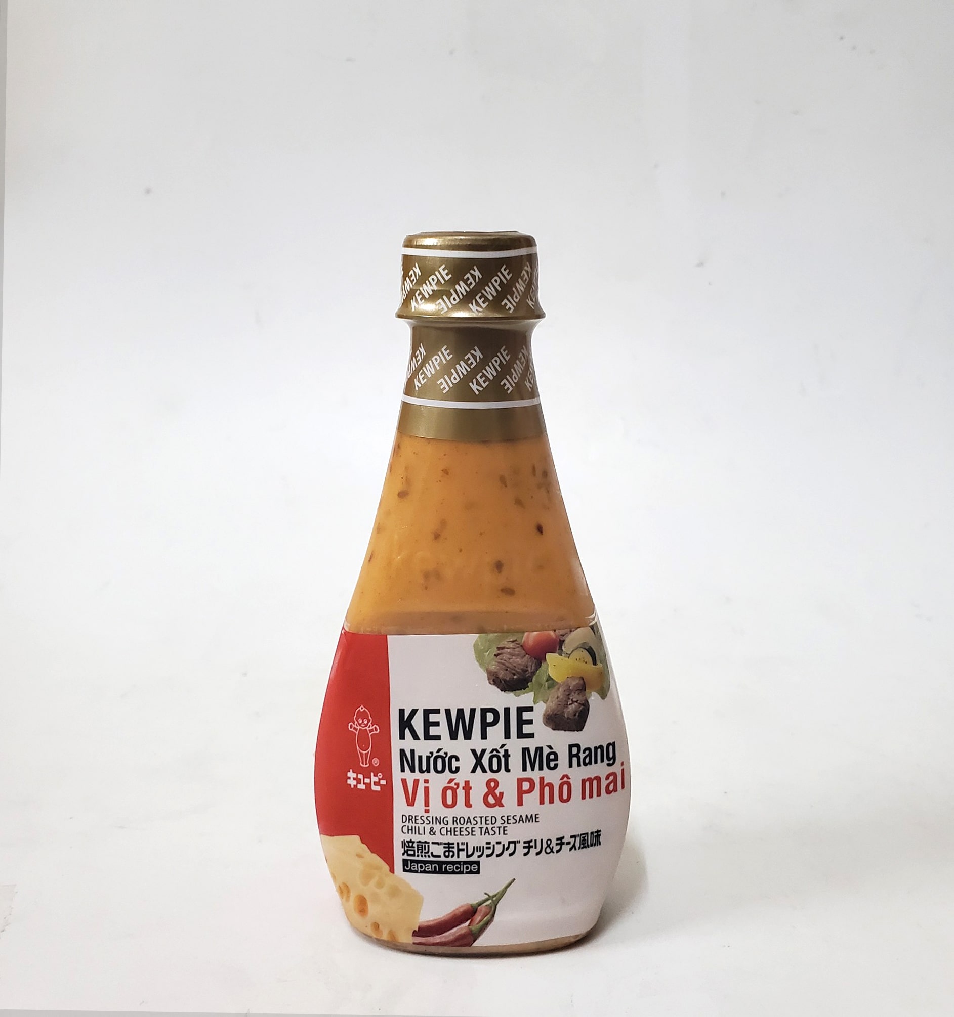 Nước Xốt Mè Rang Vị Ớt Và Phô Mai Kewpie Chai 210ml Tại KINGMEAT.