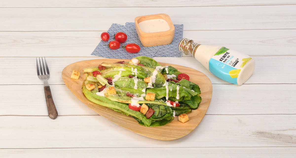 Salad Caesar nướng với xốt Phô mai